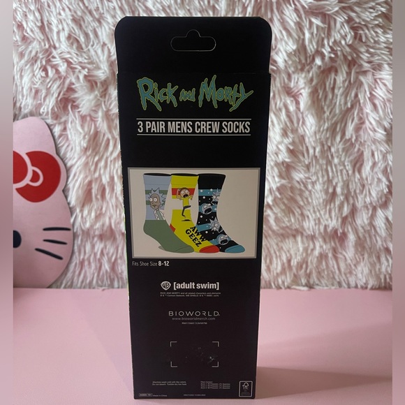 Rick And Morty Men’s Crew Socks - Picture 5 of 7